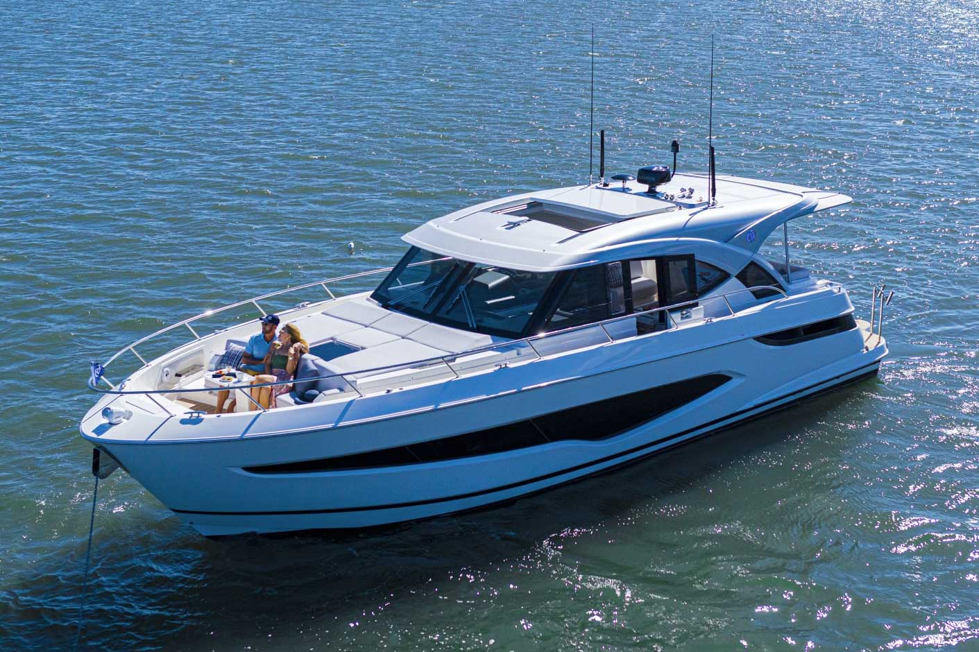 Riviera 4300 Sports Express Aerial | Boating Partnerships